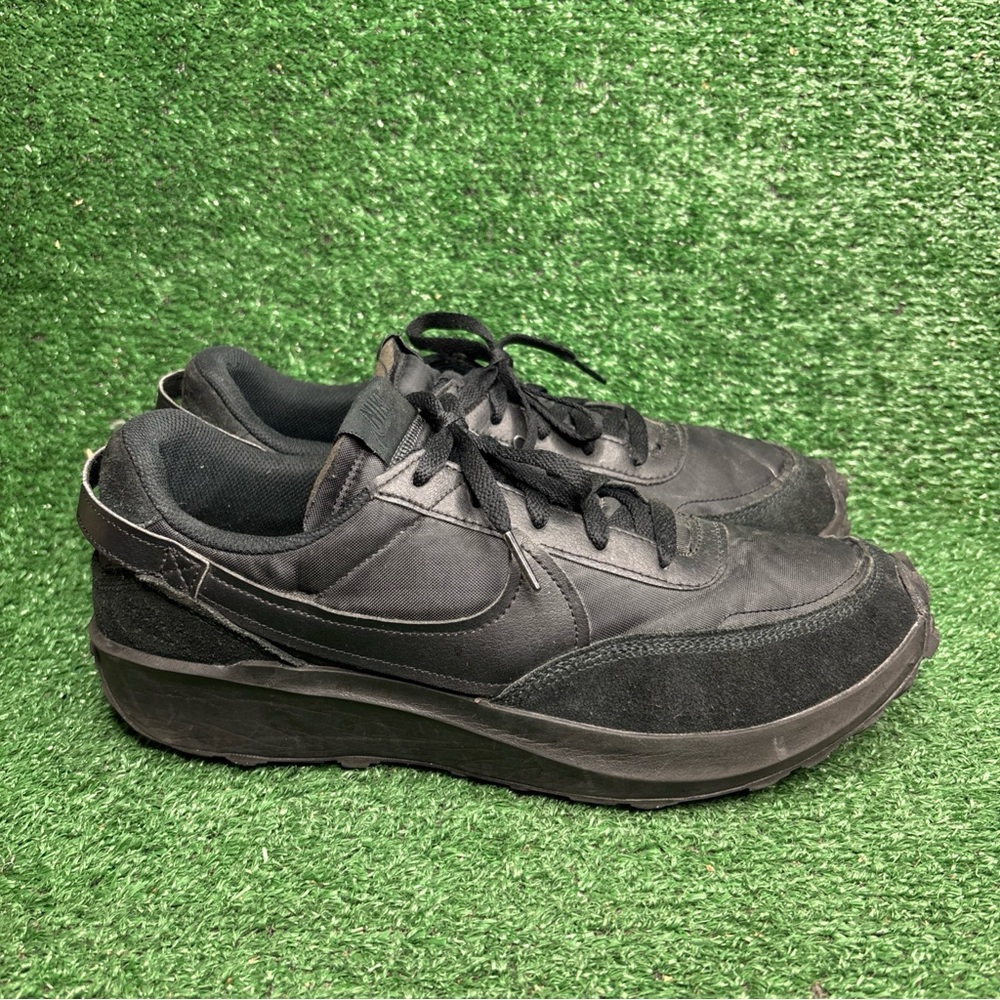Nike Shoes Mens Size 10.5 Waffle Debut Running Sneaker Black Cushioned